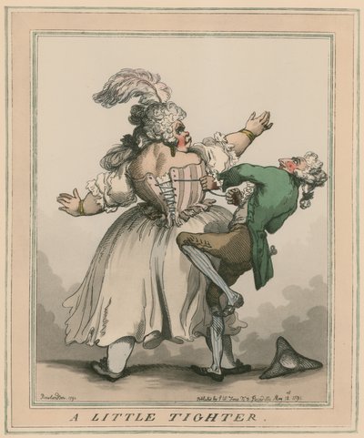 Een beetje strakker door Thomas Rowlandson